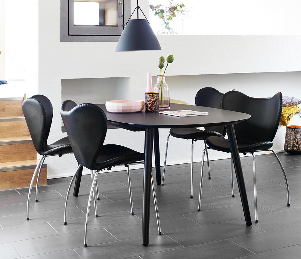 U-design spisebord i sort